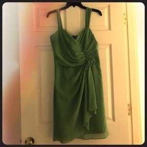 David’s Bridal clover green dress size 10